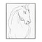 Stupell Industries Sketched Horse Contour Framed Giclee, design by Lorenzo Collective
